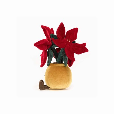 Jellycat Poinsettia USA | 59876LTDF